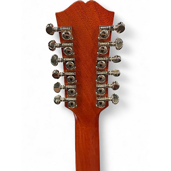 Used Epiphone Hummingbird 2 Color Sunburst 12 String Acoustic Electric Guitar