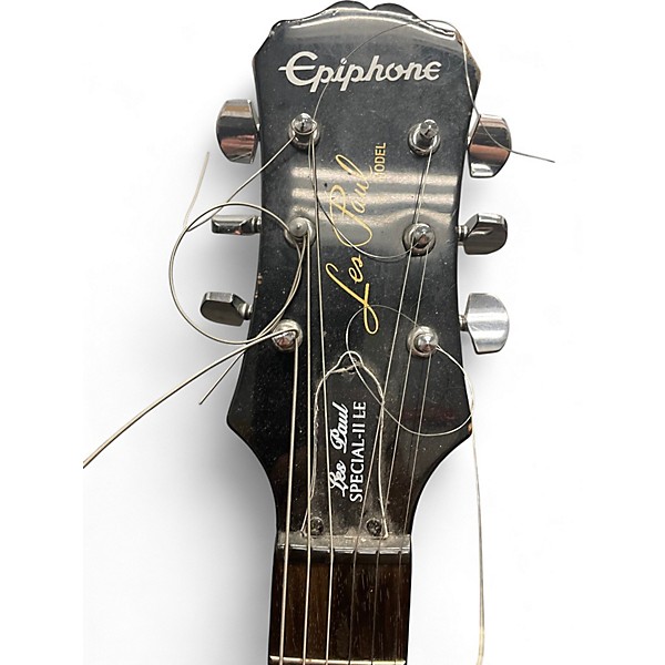 Used Epiphone Les Paul Special II LE Black Solid Body Electric Guitar
