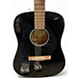 Used Fender CD60 Dreadnought Black Acoustic Guitar