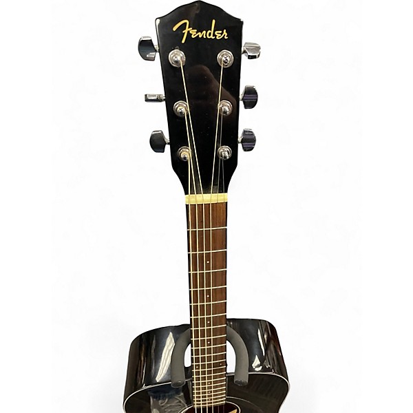 Used Fender CD60 Dreadnought Black Acoustic Guitar