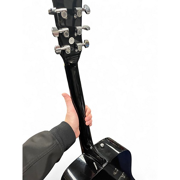 Used Fender CD60 Dreadnought Black Acoustic Guitar