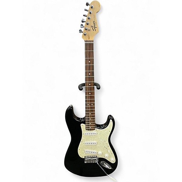 Used Squier STRAT CXS Black and White Solid Body Electric Guitar