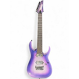 Used Ibanez RGA71AL Axion Label 7 String Purple Solid Body Electric Guitar