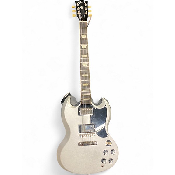 Used Gibson SG STANDARD 61 Silver Solid Body Electric Guitar