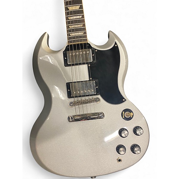 Used Gibson SG STANDARD 61 Silver Solid Body Electric Guitar