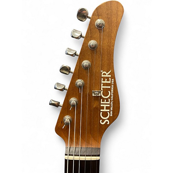 Used 2024 Schecter Guitar Research Traditional Wembley Custom Shop Fiesta Red Aged Nitro Solid Body Electric Guitar