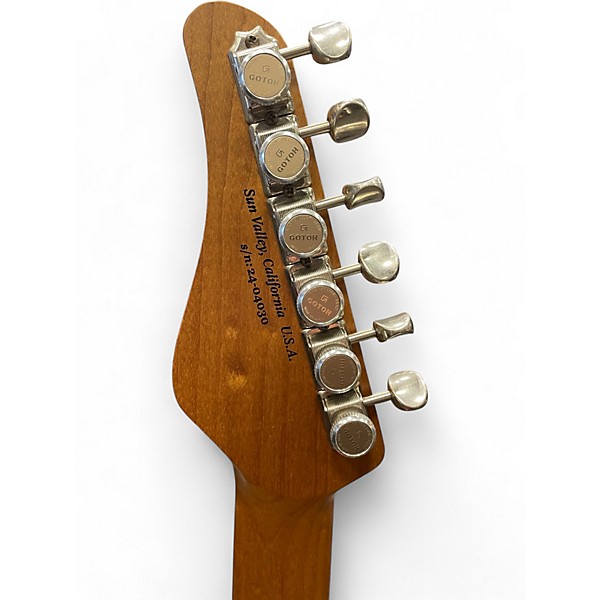 Used 2024 Schecter Guitar Research Traditional Wembley Custom Shop Fiesta Red Aged Nitro Solid Body Electric Guitar