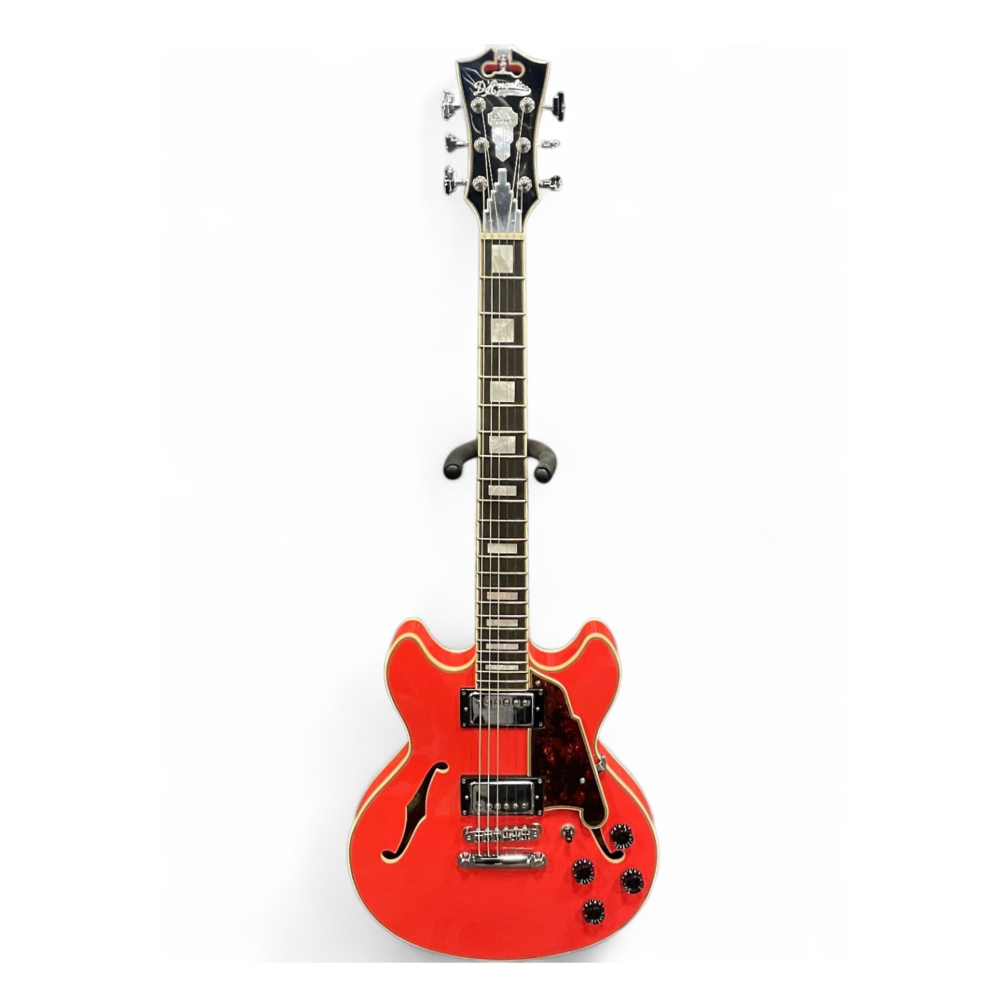 Used D'Angelico premier series mini dc stopbar Fiesta Red Hollow