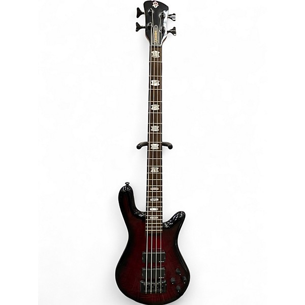 Used Spector REBOP DLX Crimson Red Burst Electric Bass Guitar