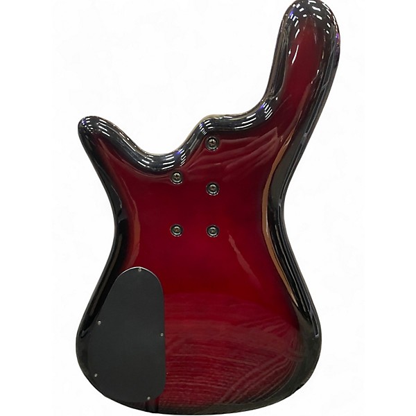 Used Spector REBOP DLX Crimson Red Burst Electric Bass Guitar