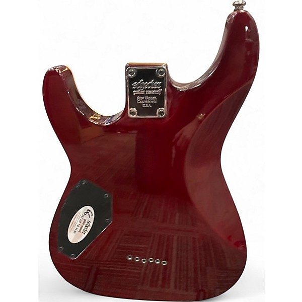 Used Schecter Guitar Research Omen Extreme 6 Crimson Red Trans Solid Body Electric Guitar