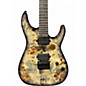 Used Schecter Guitar Research cr6 black burl Solid Body Electric Guitar