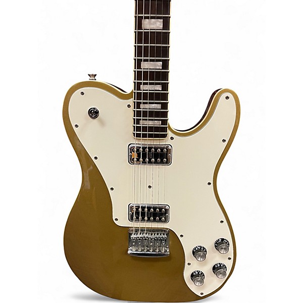 Used Schecter Guitar Research Diamond Series PT Gold Top Solid Body Electric Guitar