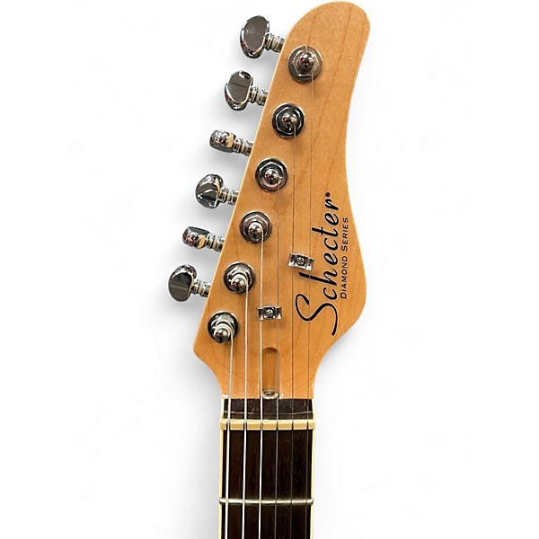 Used Schecter Guitar Research Diamond Series PT Gold Top Solid Body Electric Guitar