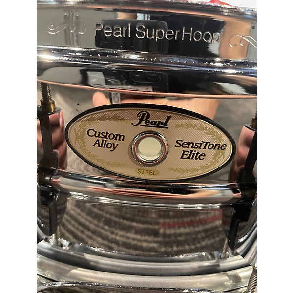 Used Pearl 5X14 Sensitone Elite Snare Chrome Over Steel Drum