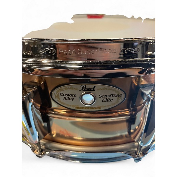 Used Pearl 5X14 Sensitone Elite Snare Phosphor Bronze Drum