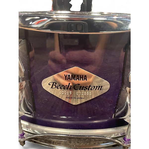 Used Yamaha 5.5X14 Beech Custom blueberry lacquer Drum