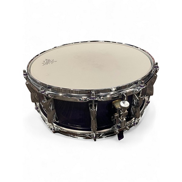 Used Yamaha 5.5X14 Beech Custom blueberry lacquer Drum