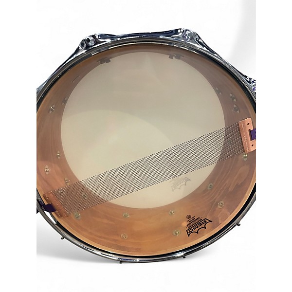 Used Yamaha 5.5X14 Beech Custom blueberry lacquer Drum