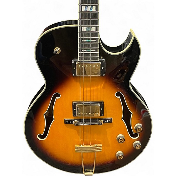 Used 2015 Ibanez LGB30 George Benson Signature Tobacco Sunburst Hollow Body Electric Guitar