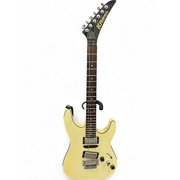 Used 1980s Kramer Pacer Classic Cream Solid Body Electric Guitar
