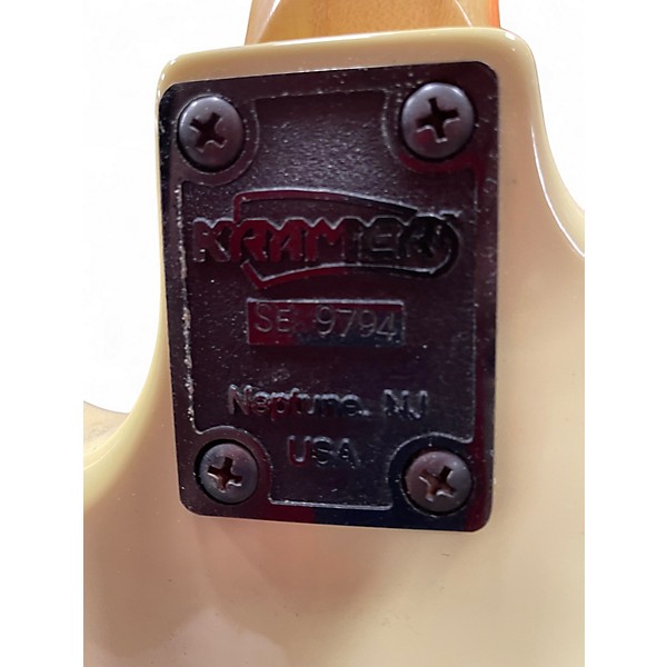 Used 1980s Kramer Pacer Classic Cream Solid Body Electric Guitar