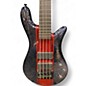 Used Spector Bantam 4 Black and Red Metallic Flake Electric Bass Guitar