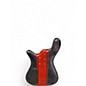 Used Spector Bantam 4 Black and Red Metallic Flake Electric Bass Guitar