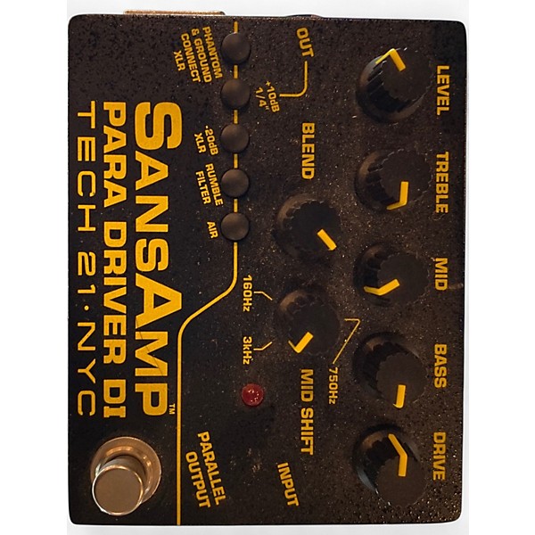 Used Tech 21 SansAmp Para Driver DI Preamp Pedal V2 Pedal