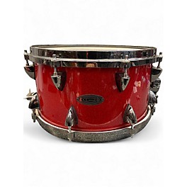 Used Orange County Drum & Percussion 13X7 Maple Snare Red Sparkle Drum