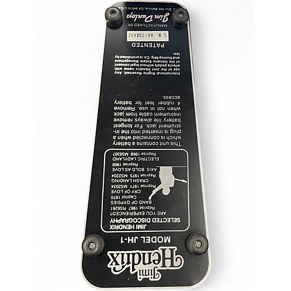 Used Dunlop JH1B Jimi Hendrix Signature Wah Effect Pedal