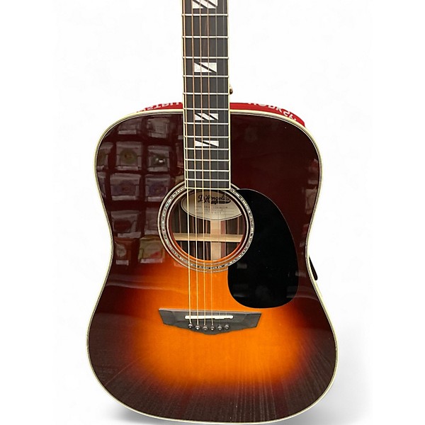 Used D'Angelico Excel Lexington DAED300VSBGP 2 Tone Sunburst Acoustic Electric Guitar