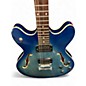 Used Oscar Schmidt OE30 ES SHAPE  Blue Burst Hollow Body Electric Guitar