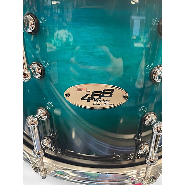 Used SPL 14X8 468 Series Snare Drum Turquoise Drum