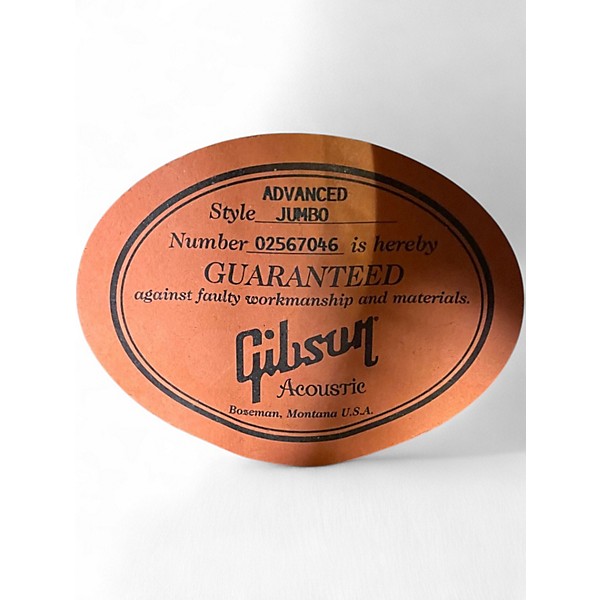 Used Gibson Advanced Jumbo Sunburst Acoustic Guitar