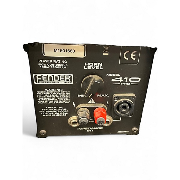 Used Fender PRO410 Bass Cabinet