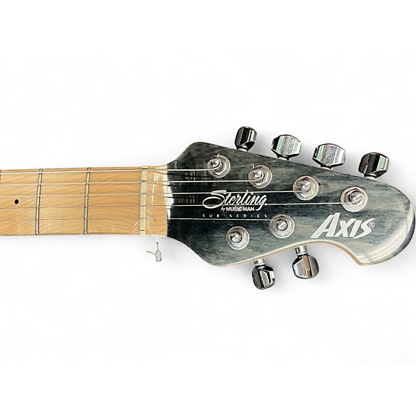 Used Sterling by Music Man Sub AX3 Axis Trans Black Solid Body Electric Guitar