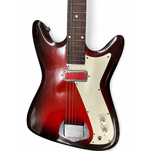Vintage 1960s Kay VANGAUARD II 2 Color Sunburst Solid Body Electric Guitar