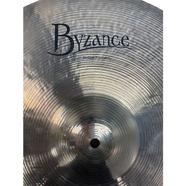 Used MEINL 18in Byzance Medium Thin Crash Brilliant Cymbal