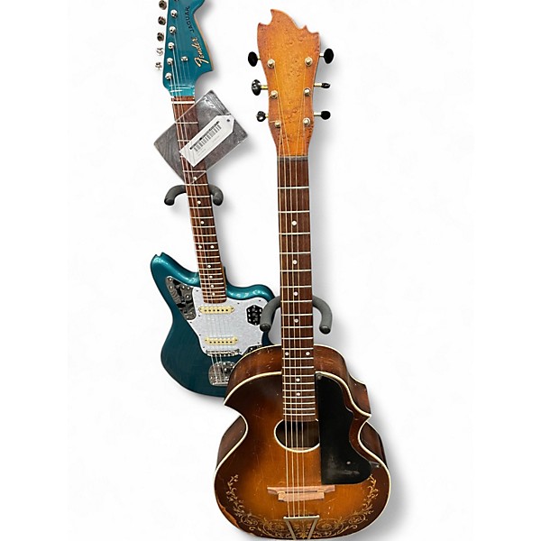 Vintage 1930 Stromberg-voicinet Venetian parlor shaded with graphic Acoustic Guitar