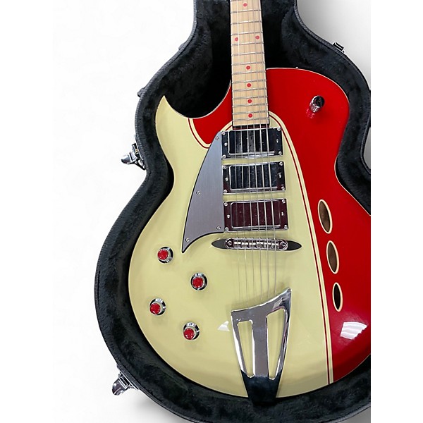 Used Eastwood ROCKER BOX RED AND WHITE Hollow Body Electric Guitar