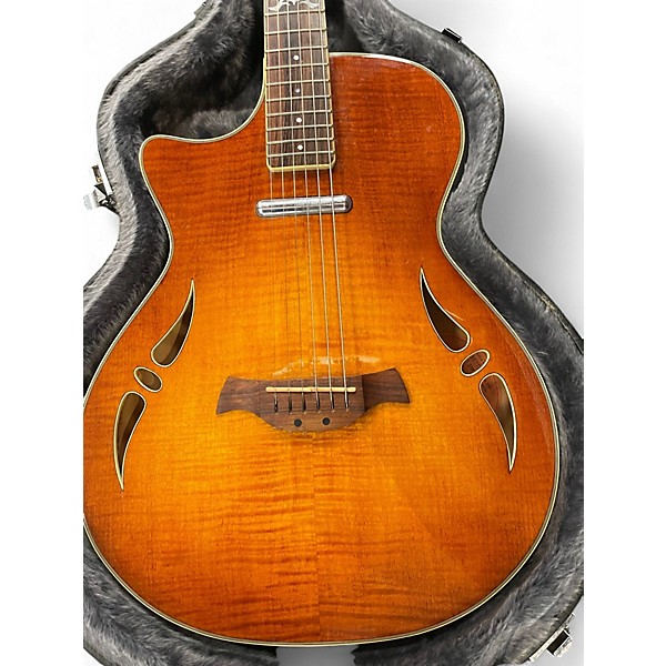 Used Crafter Guitars SATMVS Honey Burst Hollow Body Electric Guitar