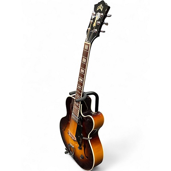 Used Guild X150 2 Color Sunburst Hollow Body Electric Guitar