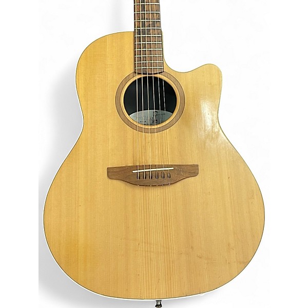 Vintage 1990s Ovation S771-W BALLADEER Natural Acoustic Electric Guitar