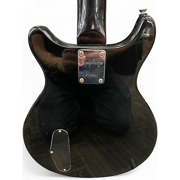 Used Epiphone Les Paul Junior DOUBLE CUTAWAY BLACK Solid Body Electric Guitar