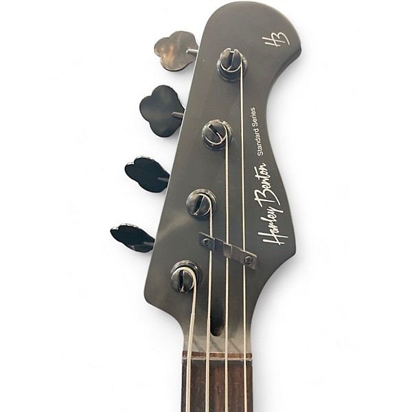 Used Harley Benton PB20 Satin Black Electric Bass Guitar
