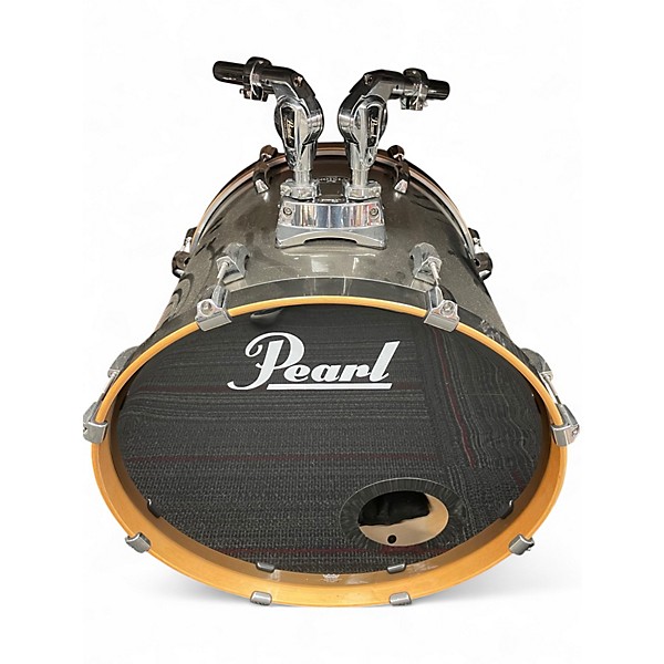 Used Pearl 5 Piece Vision Birch Metallic Silver Drum Kit