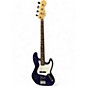 Used Fender Standard Jazz Bass Blue Electric Bass Guitar thumbnail