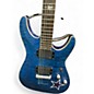 Used Schecter Guitar Research C1 Platinum Trans Blue Solid Body Electric Guitar