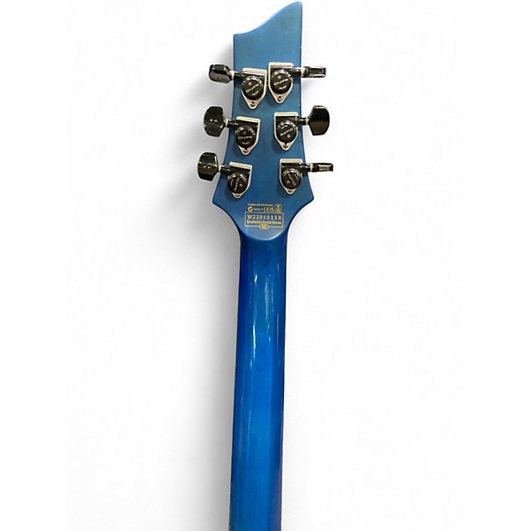 Used Schecter Guitar Research C1 Platinum Trans Blue Solid Body Electric Guitar